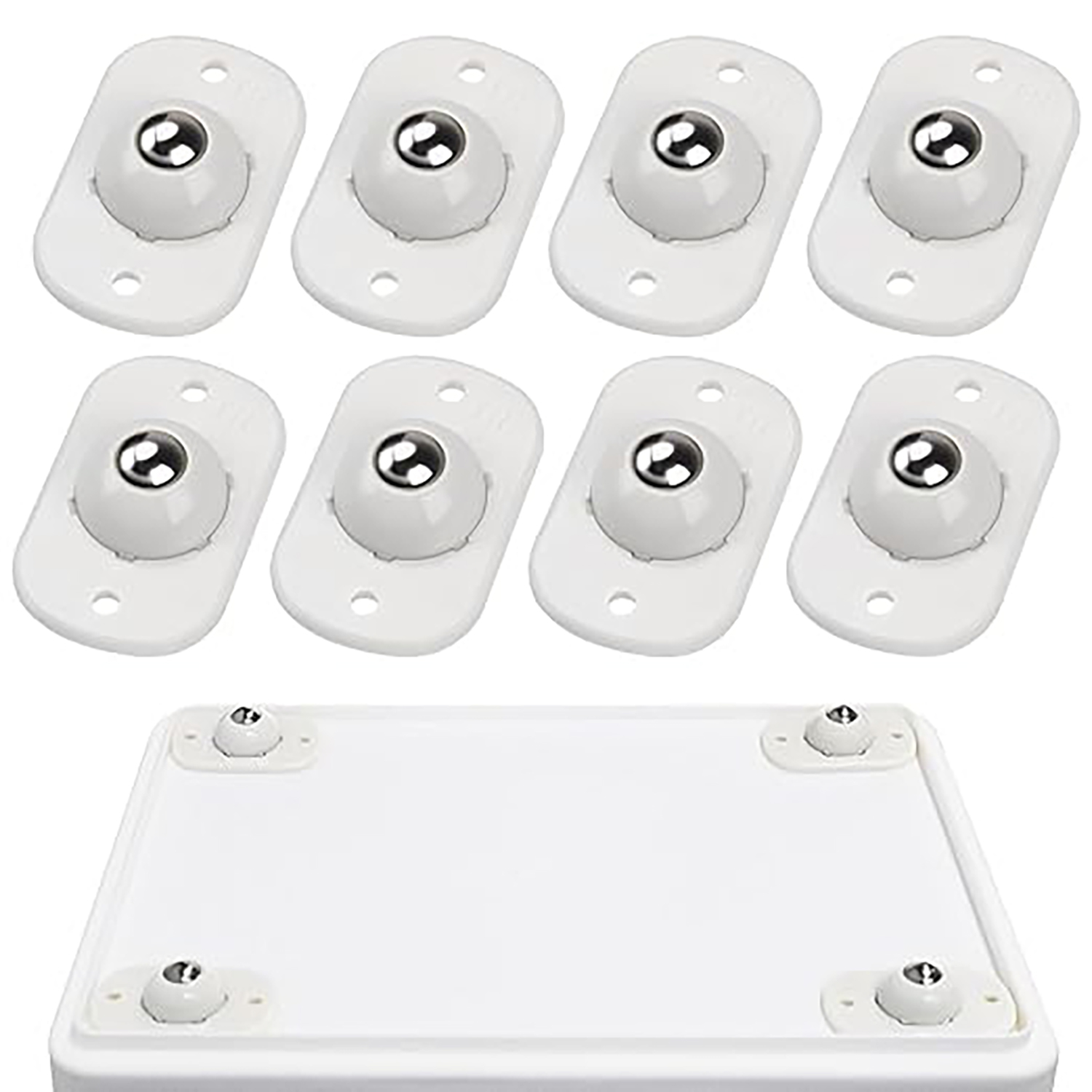 Small Appliances - 8 ชิ้น/16 ชิ้นล้อเลื่อนแบบมีกาวในตัว, ล้อเลื่อนสำหรับเครื่องใช้ในครัว, 360 °