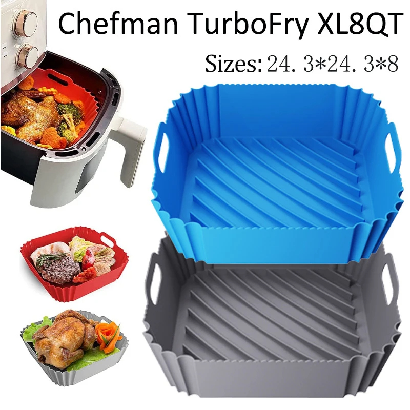 ขนาดใหญ่ Air Fryer ซิลิโคนตะกร - Air Fryer Silicone Pot Liner บทวิจารณ์และราคา