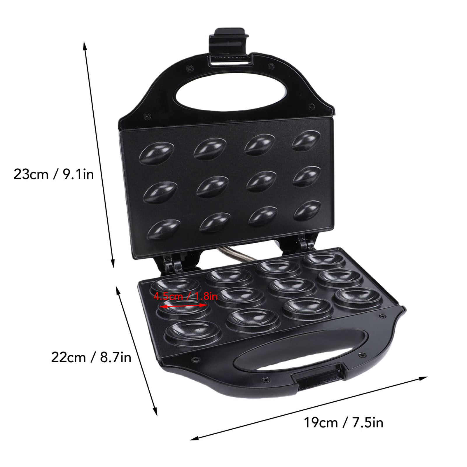 เครื่องทำขนมวอลนัท 750W ความจุ - Mini Waffle Maker Machine บทวิจารณ์และราคา