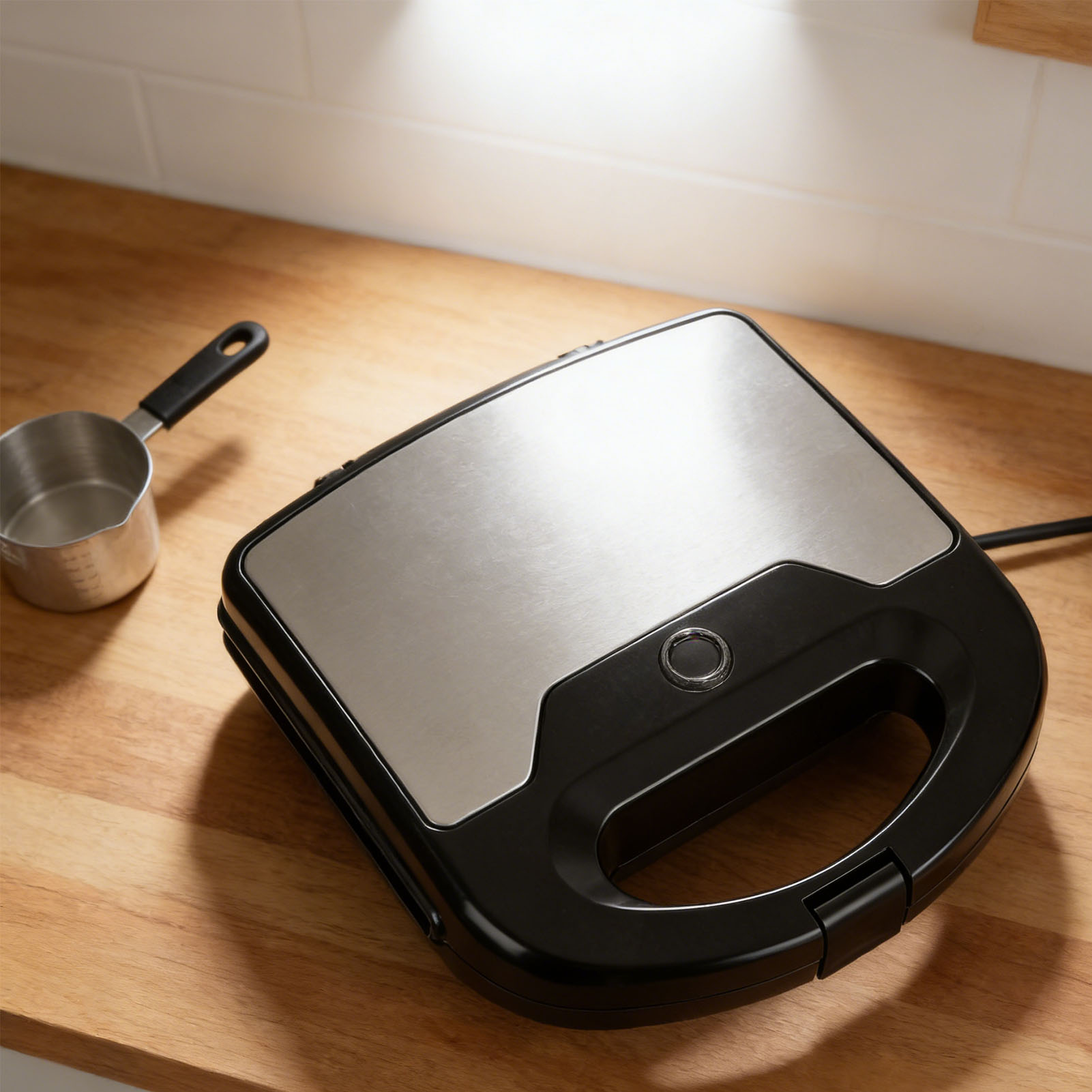 เครื่องทำคุกกี้วอลนัท 12 ชิ้น  - Mini Waffle Maker Machine บทวิจารณ์และราคา