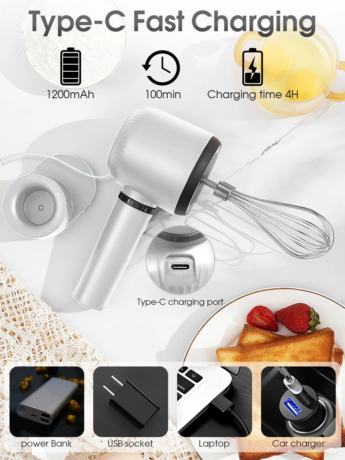 เครื่องปั่นแบบพกพา อุปกรณ์ครัว - Immersion Hand Blender Set บทวิจารณ์และราคา