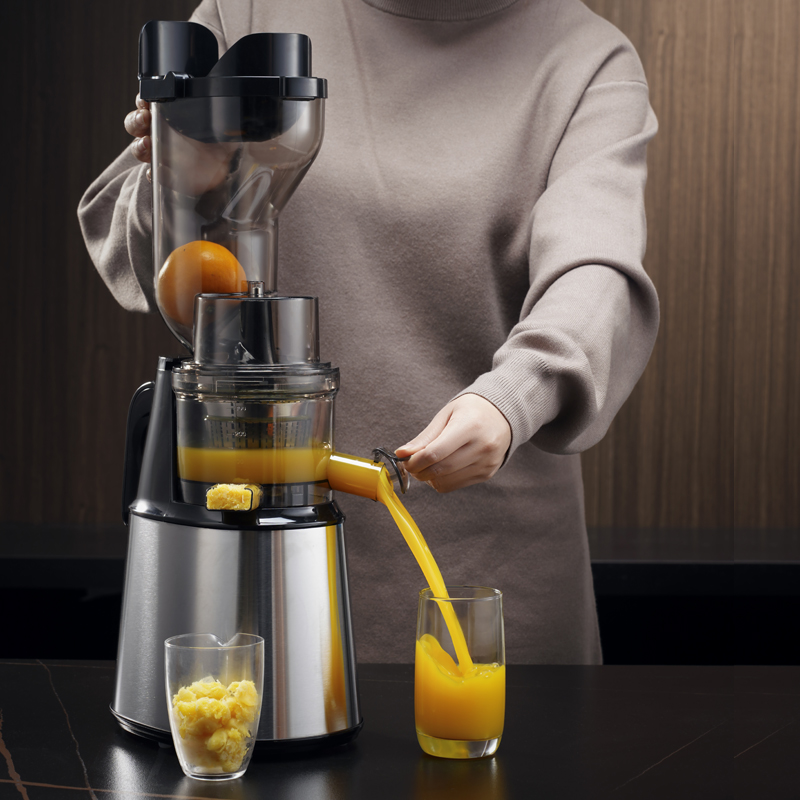 เครื่องสกัดน้ำผักผลไม้ส้มแบบมื - Electric Slow Juicer Cold Press บทวิจารณ์และราคา