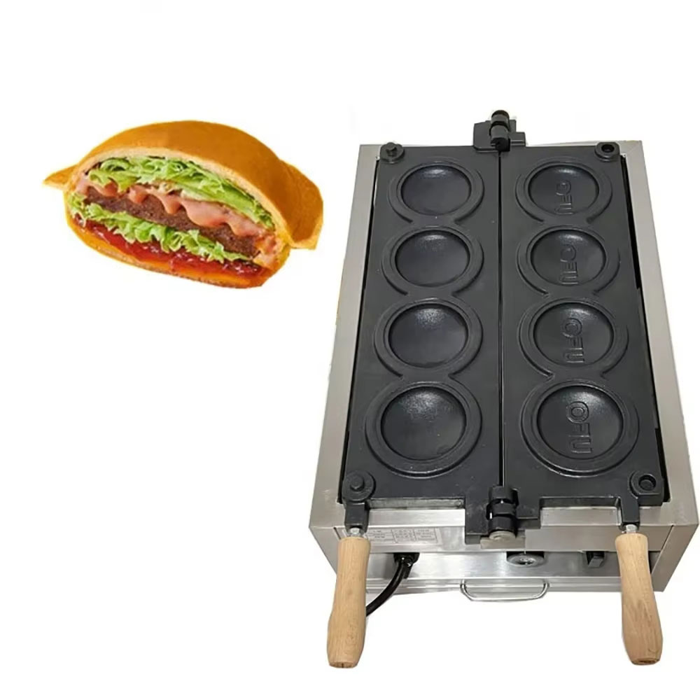 HomeWise ไฟฟ้า 4PCS UFO Burger - Mini Waffle Maker Machine บทวิจารณ์และราคา