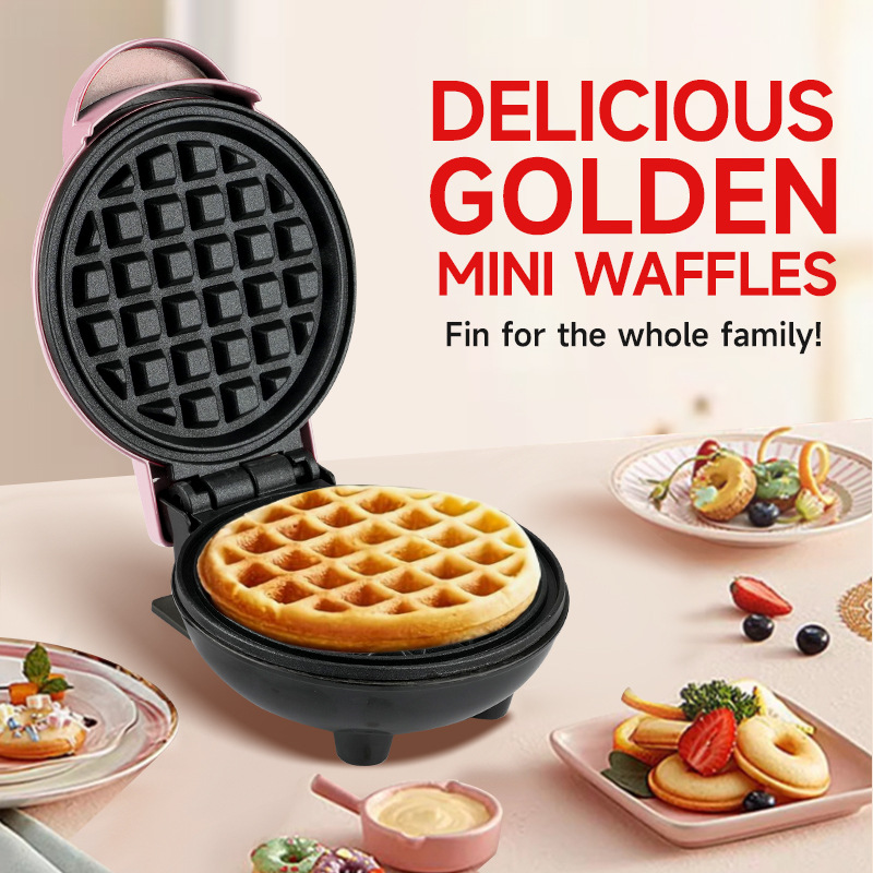 เครื่องทำวาฟเฟิลขนาดเล็ก เครื่ - Mini Waffle Maker Machine บทวิจารณ์และราคา