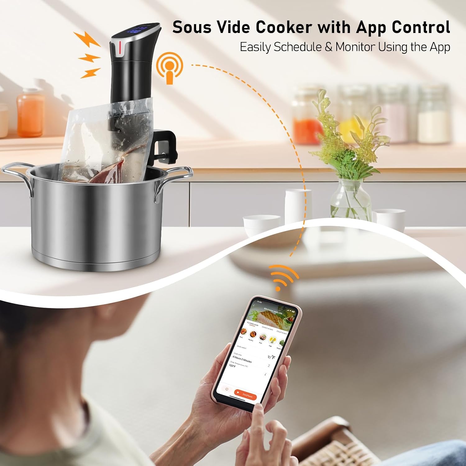 หม้อปรุงอาหารซูวีดีแบบควบคุมด้ - Digital Sous Vide Precision Cooker บทวิจารณ์และราคา
